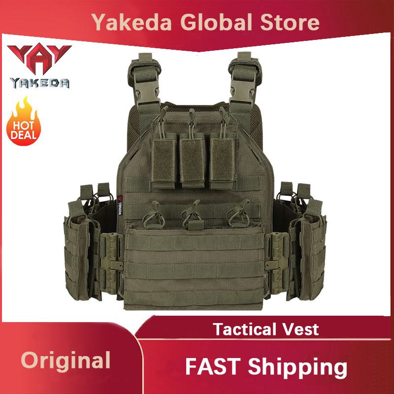Summer Clothing Release - YAKEDA Tactisch Vest 1000D Polyester Quick-release