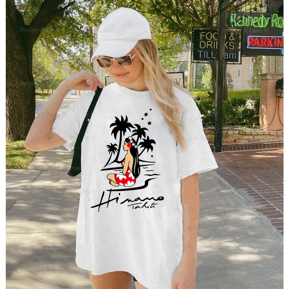 Summer Clothing Label - Bier Label Vintage Stijl Hinano Tahiti