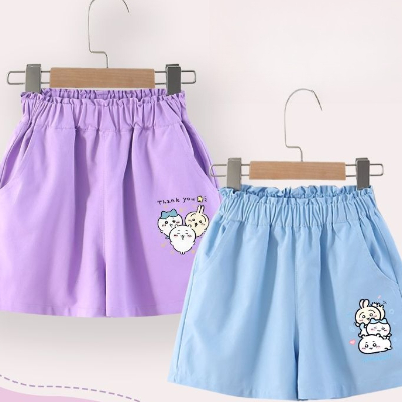 Summer Light Clothing - Anime Cartoon Kawaii Chiikawa Kinderkleding Shorts