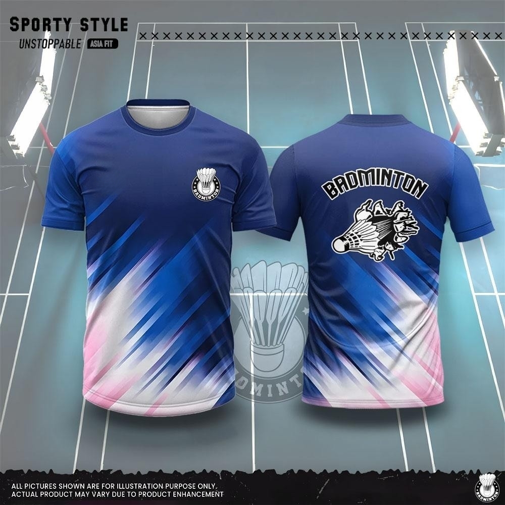 Summer Light Clothing - Herenkleding Mode 3D Afdrukken Badminton T-shirt