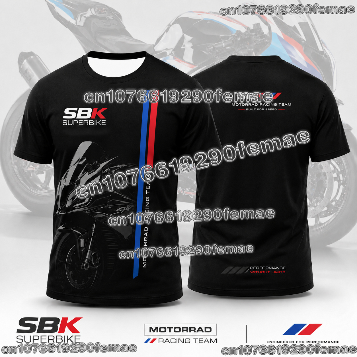 Summer Clothing Motorcycle - S1000RR motorfiets racepak stijl T-shirt heren