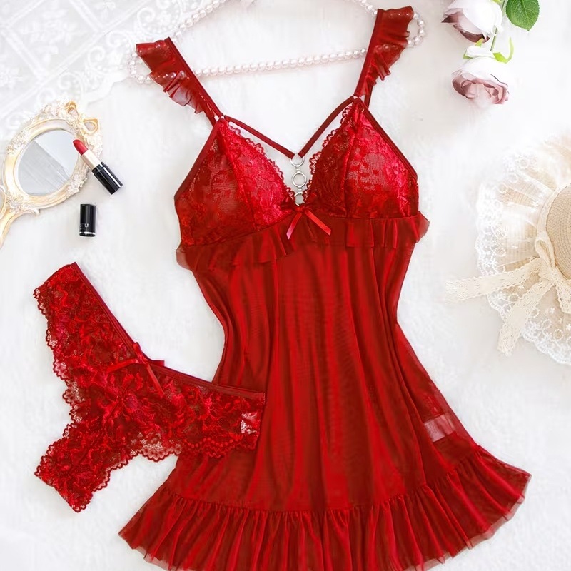 Summer Nights Clothing - 2026 Nieuwe Rode Sexy Lingerie Set