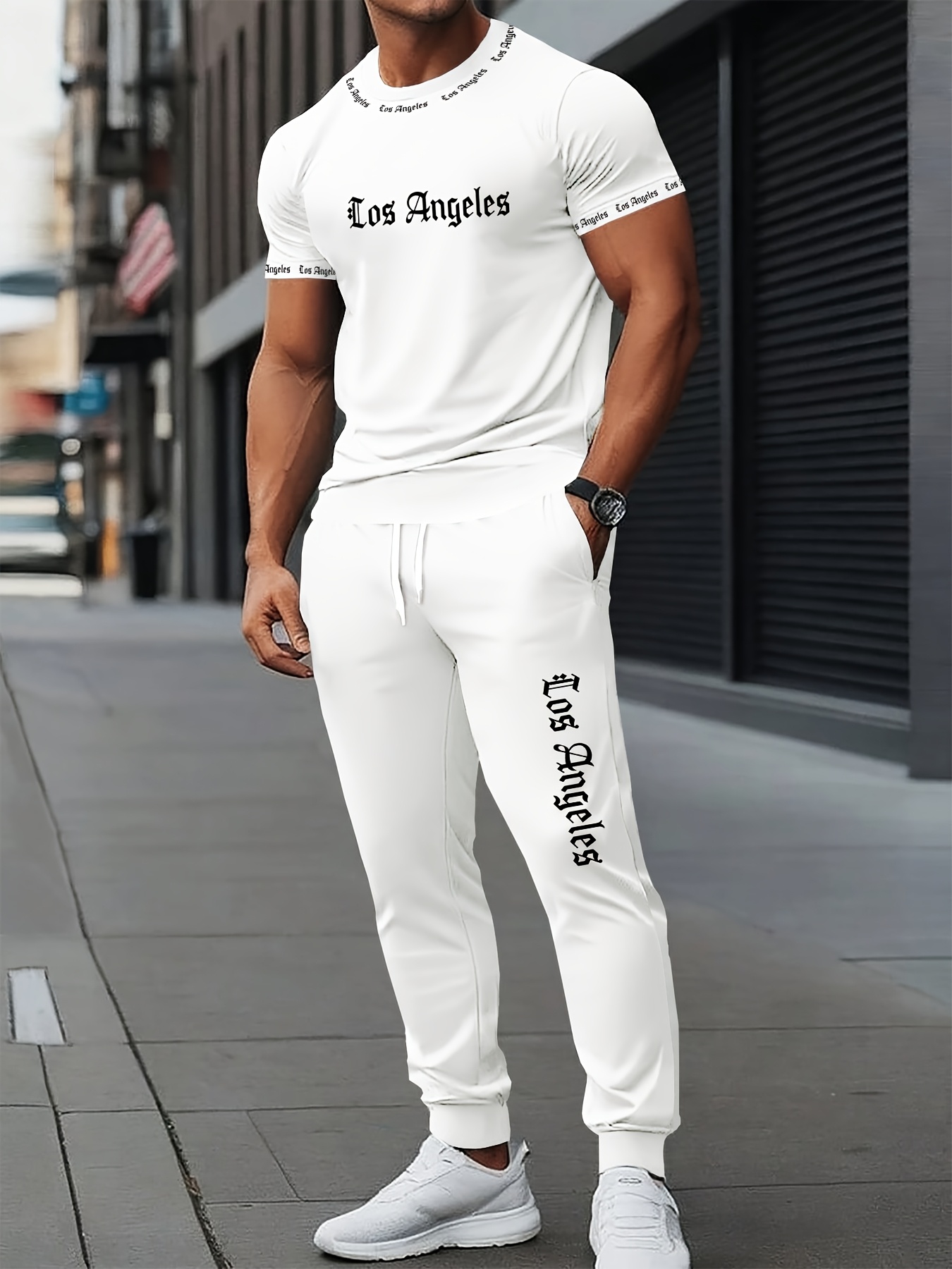 Summer Goth Clothing - Zomer heren gothic letter bedrukt polyester