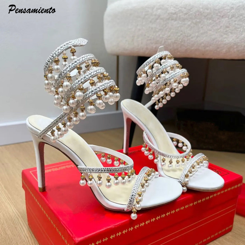 Summer Clothing Dress - Luxe strass steentjes parels kwastjes dames