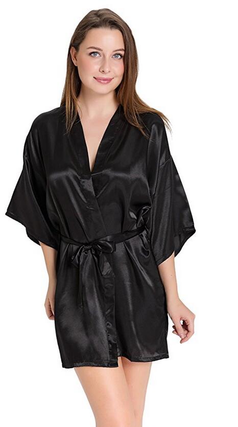 Summer Nights Clothing - Sexy Zijde Satijn Night Kimono Badjas