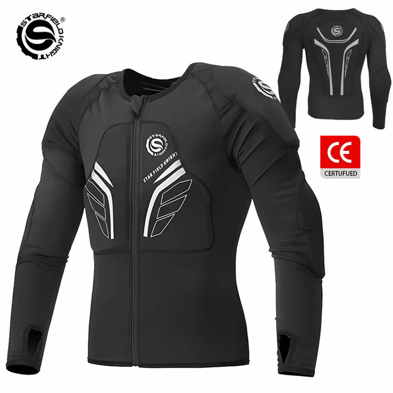 Summer Clothing Motorcycle - SFK Zwarte Motorjas Elastisch Slim Fit