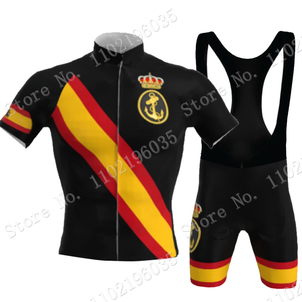 Summer Clothing In Spanish - Zwarte Armada Espana 2023 Wielertrui Set