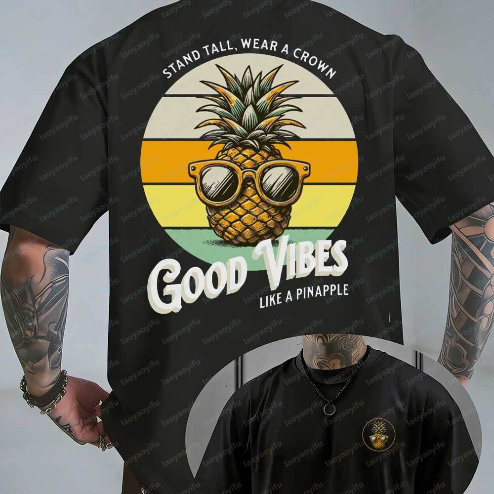 Summer Vibes Clothing Men - Retro zomer T-shirt voor heren met