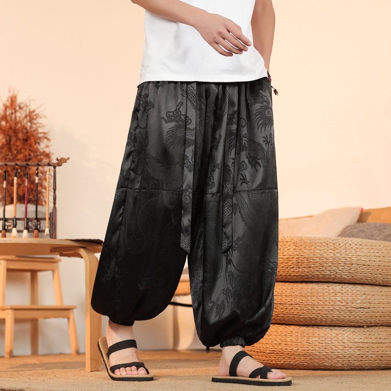 Summer Light Clothing - Mannen Wijde Pijpen Broek Zomer Ijs
