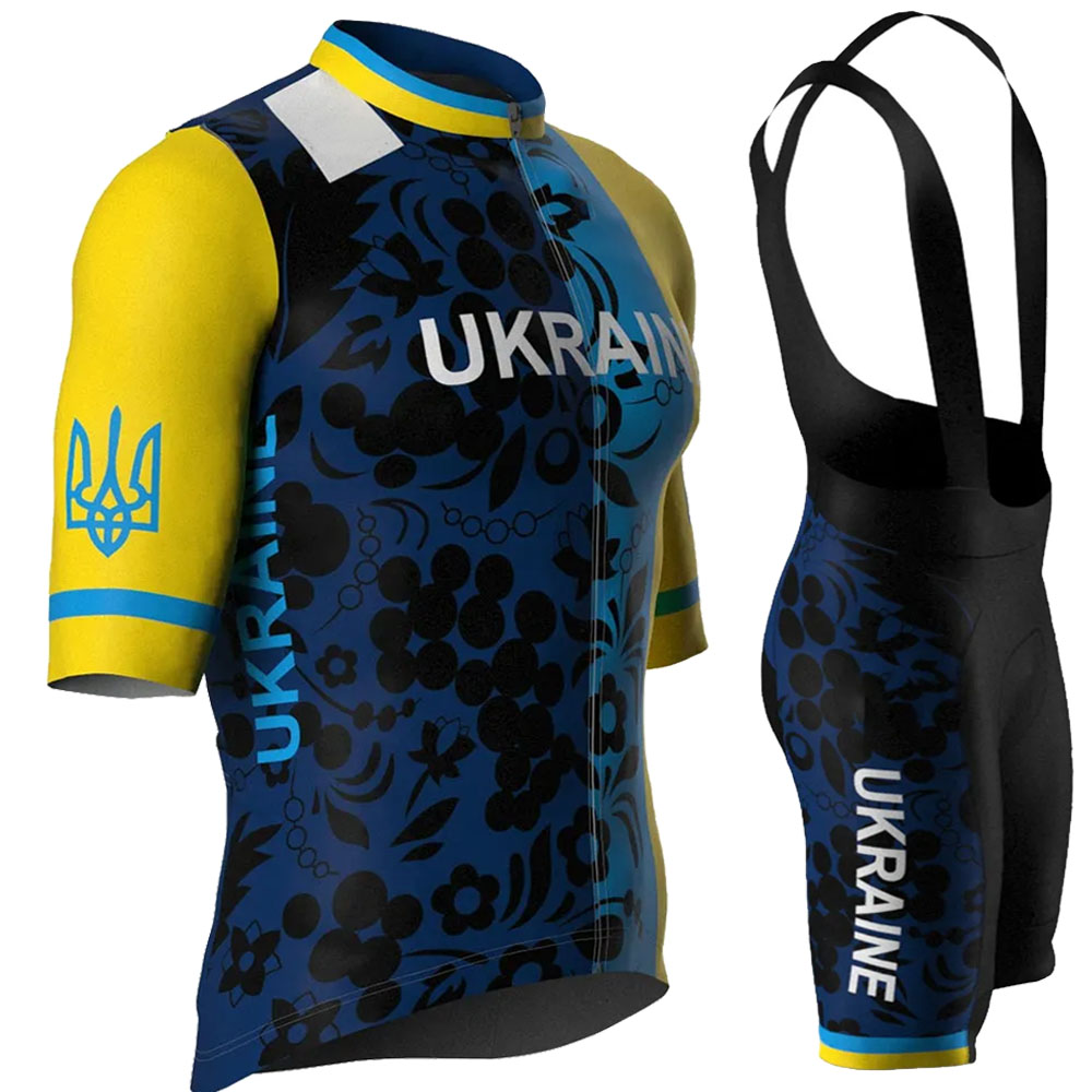 Summer Clothing Men Sale - Oekraïne Nationaal Team 2026 Fietskledingset Zomer