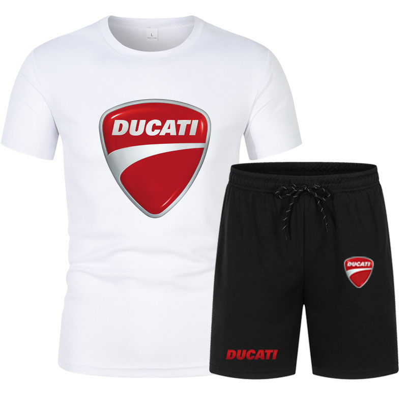 Summer Clothing Motorcycle - herensets Zomer motorfietsmerk DUCATI bedrukt top