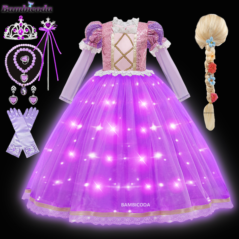 Prinses Rapunzel LED Light Up  - Summer Light Clothing recensie en prijs