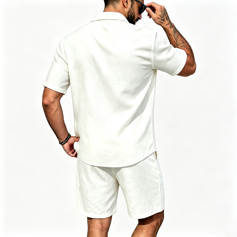 Heren linnen tweedelige outfit - Summer Clothing Types recensie en prijs