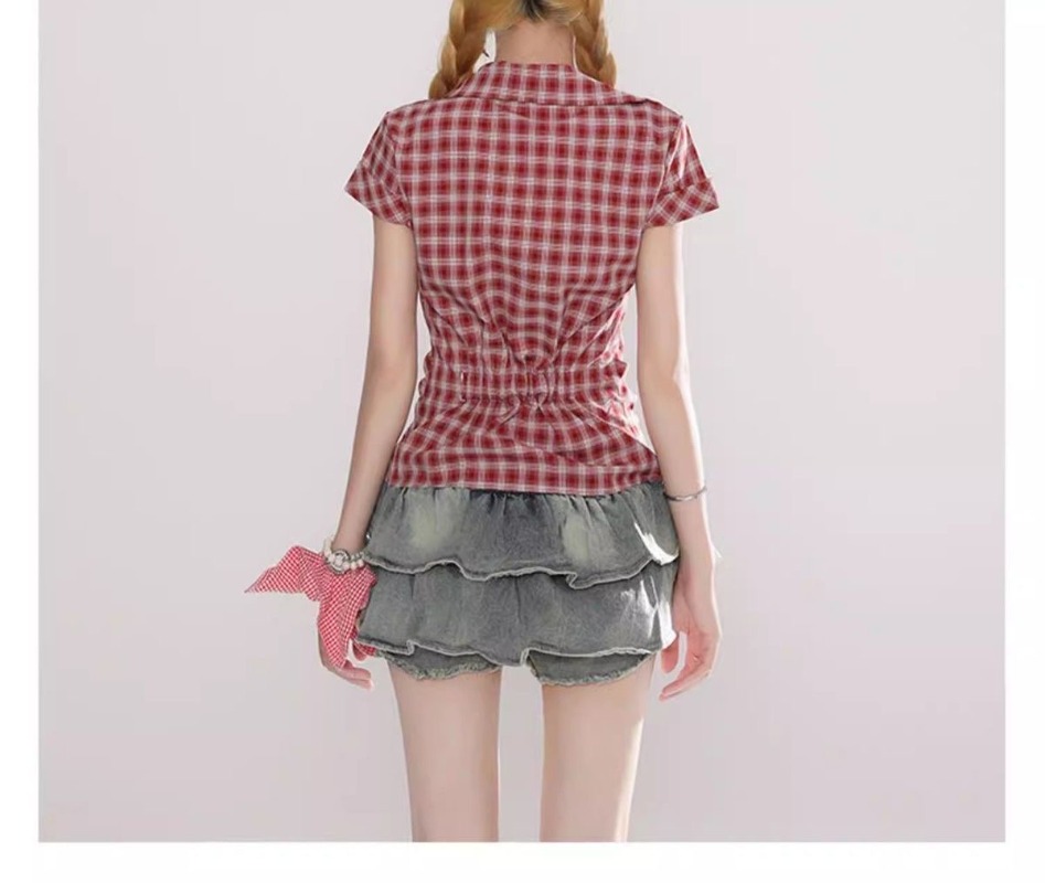 Harajuku Vintage Gothic Geruit - Summer Goth Clothing recensie en prijs