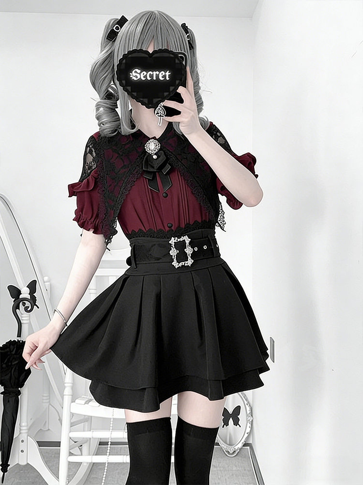 Gothic-stijl shirt met blote s - Summer Goth Clothing recensie en prijs