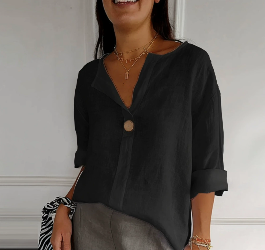 Plus Size Dames V-hals Katoen  - Summer Clothing Office recensie en prijs