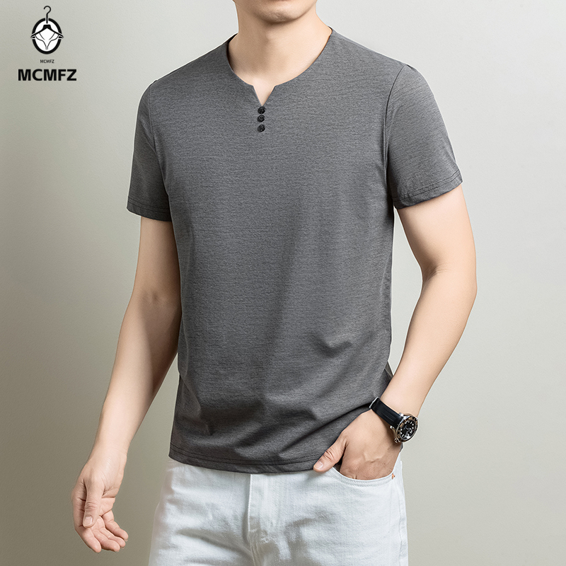 Basic Henley T-shirt voor here - Summer Clothing Office recensie en prijs