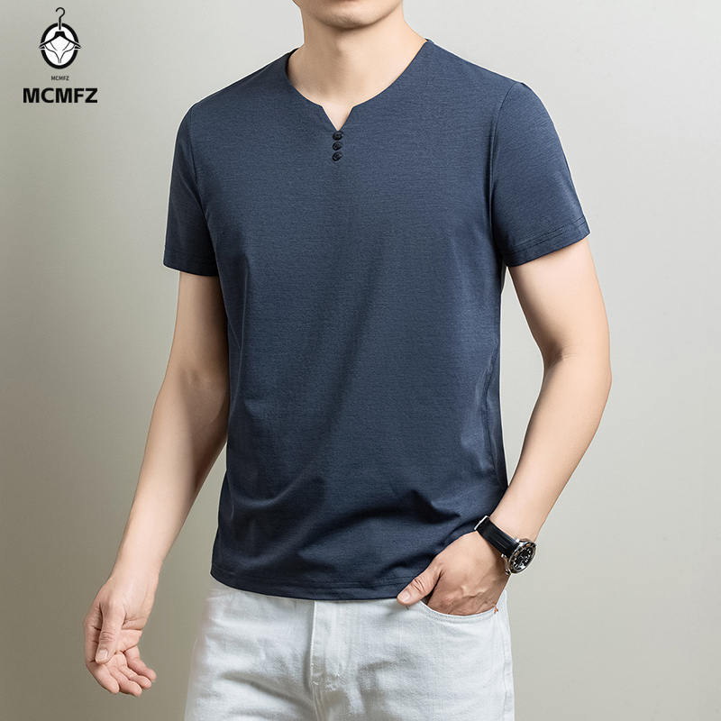 Basic Henley T-shirt voor here - Summer Clothing Office recensie en prijs