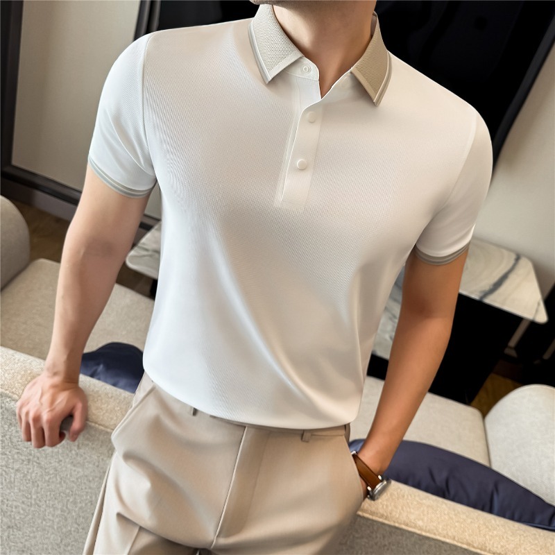 Hoog elastisch poloshirt met k - Summer Light Clothing recensie en prijs