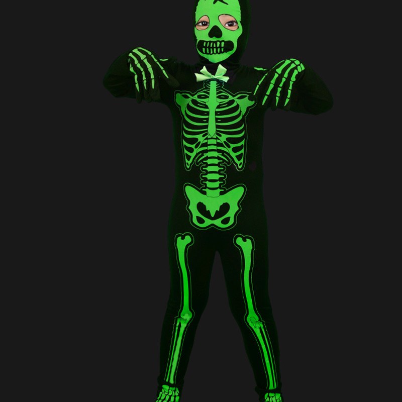 Zwart Gloeiend Skeletkostuum Z - Summer Nights Clothing recensie en prijs
